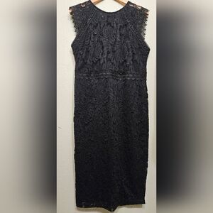 Elegant Black Lace Dress